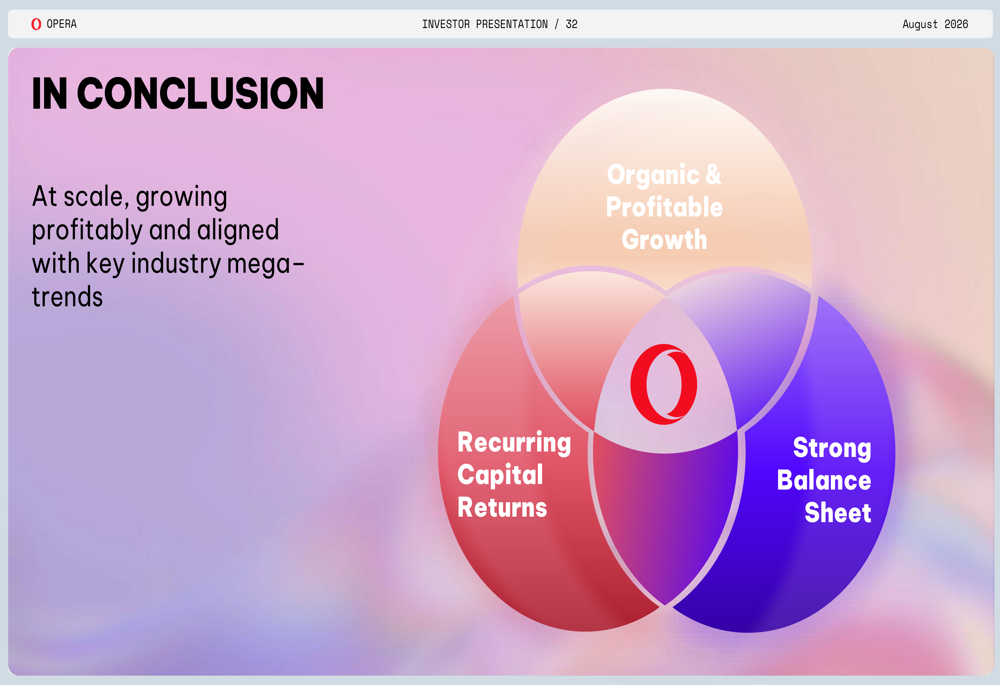 Opera Q2 2026 slides: AI innovation drives 20% revenue growth By ...