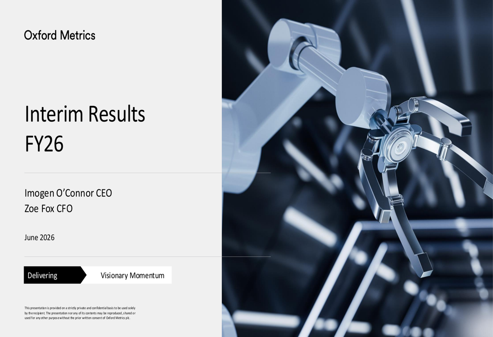 Oxford Metrics H1 FY26 slides
