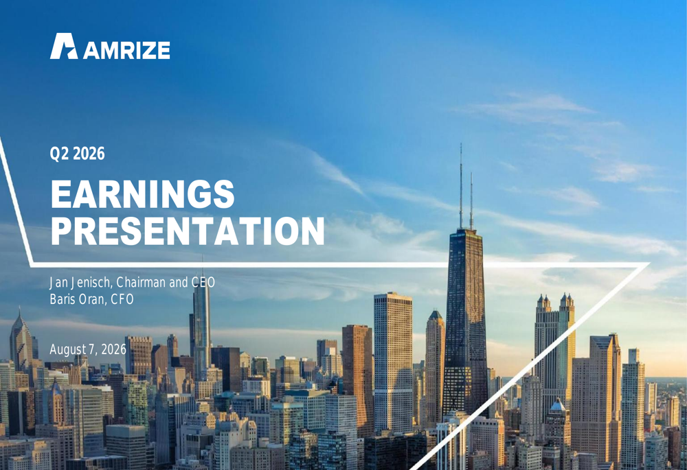 Amrize Q2 2026 slides