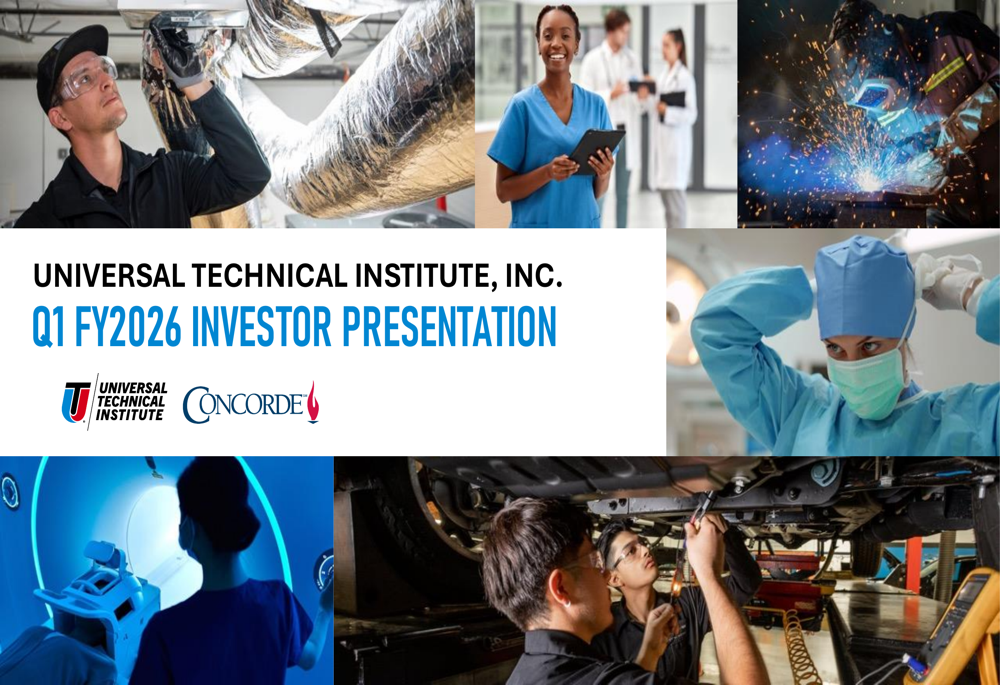 Universal Technical Institute Q1 2026 slides