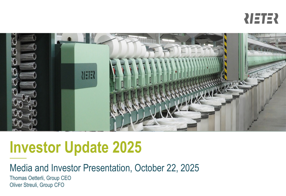 Rieter Q3 2025 presentation slides