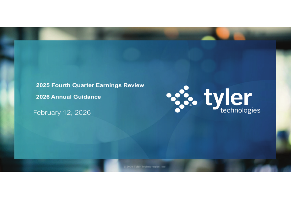 Tyler Technologies Q4 2025 slides