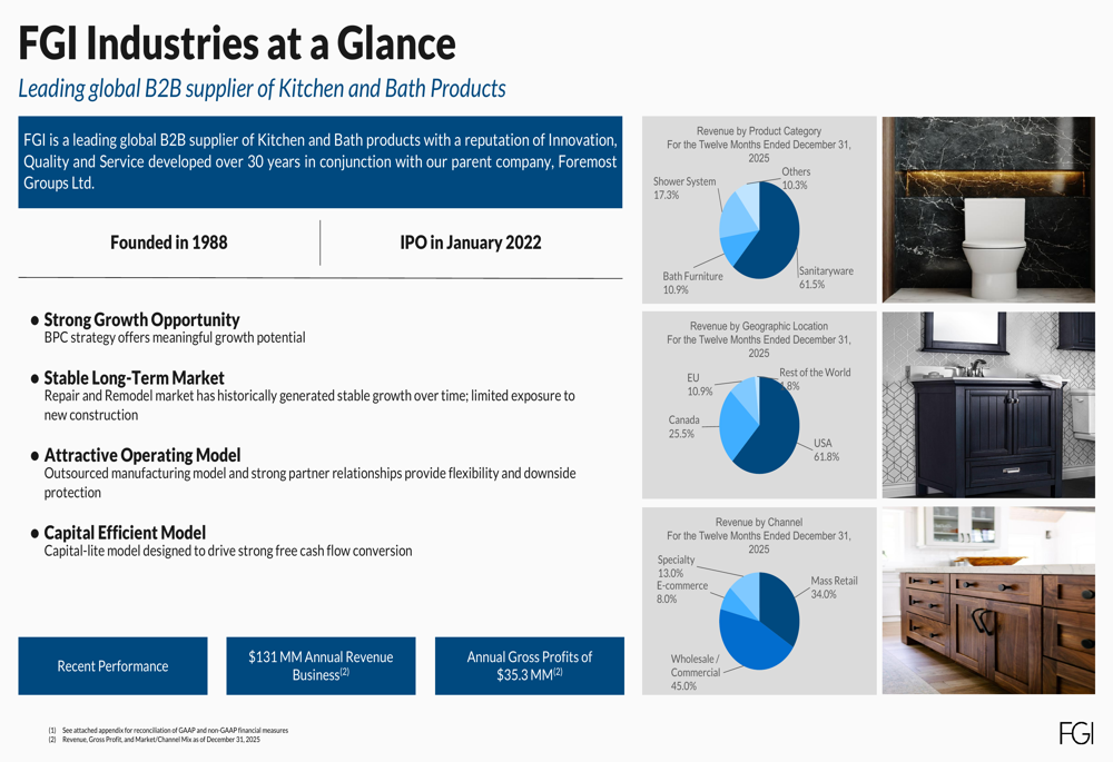 FGI 2025年第4四半期スライド:関税逆風の中で売上高が14%減少