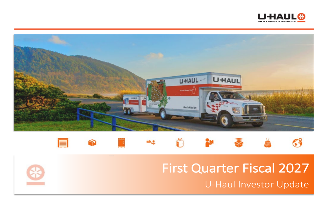 U-Haul Q1 FY2027 slides