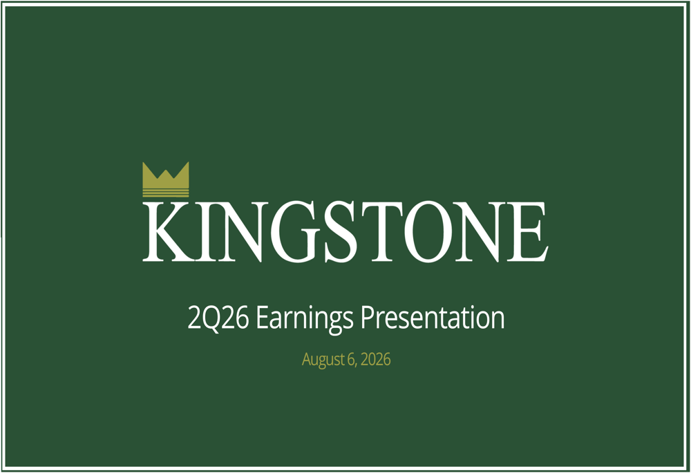 Kingstone Q2 2026 slides