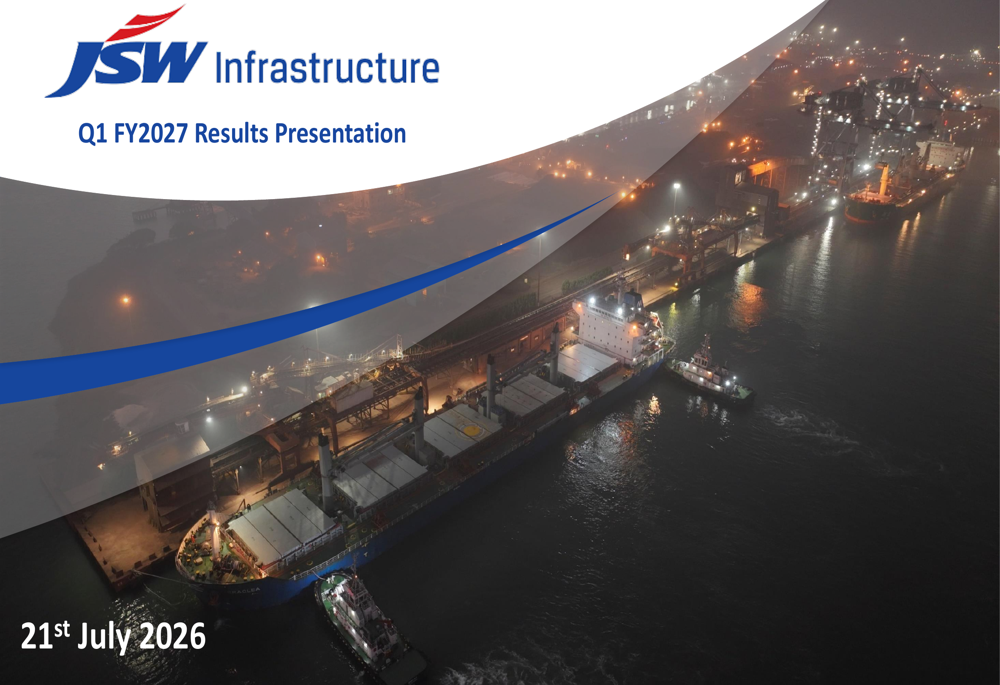 JSW Infrastructure Q1 FY2027 slides