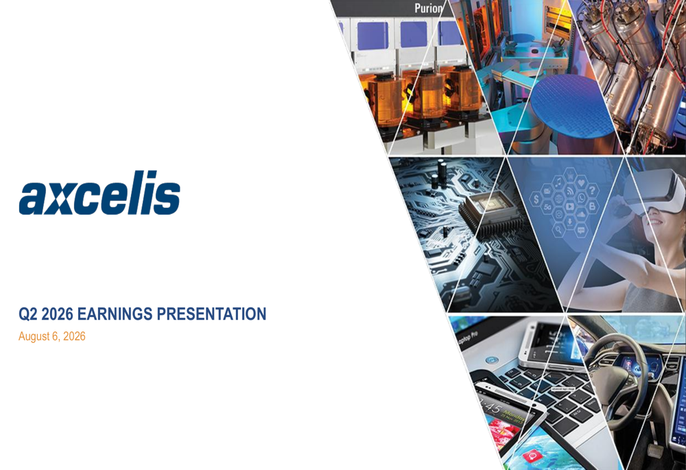 Axcelis Q2 2026 slides