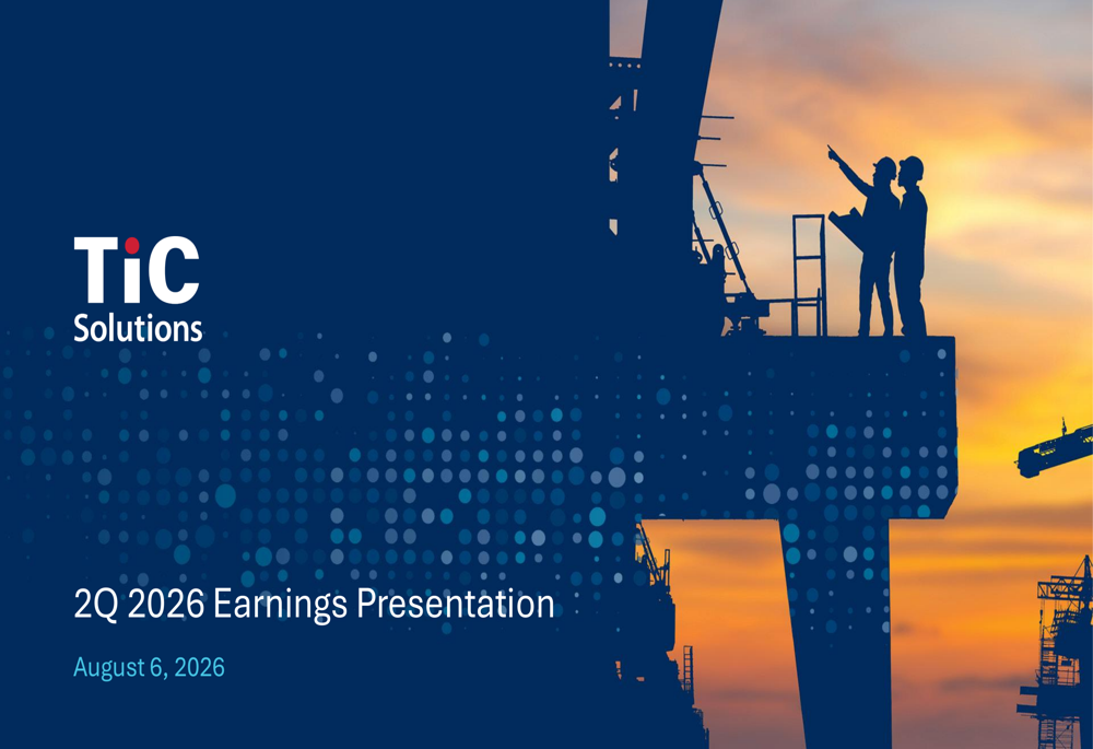 TIC Solutions Q2 2026 slides