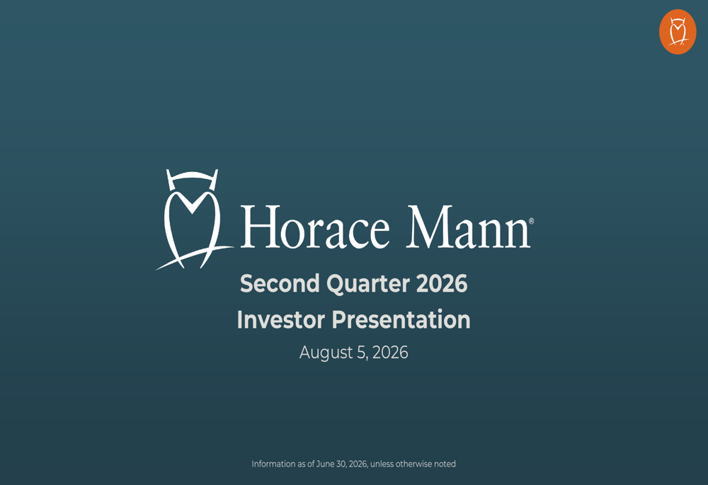 Horace Mann Q2 2026 slides