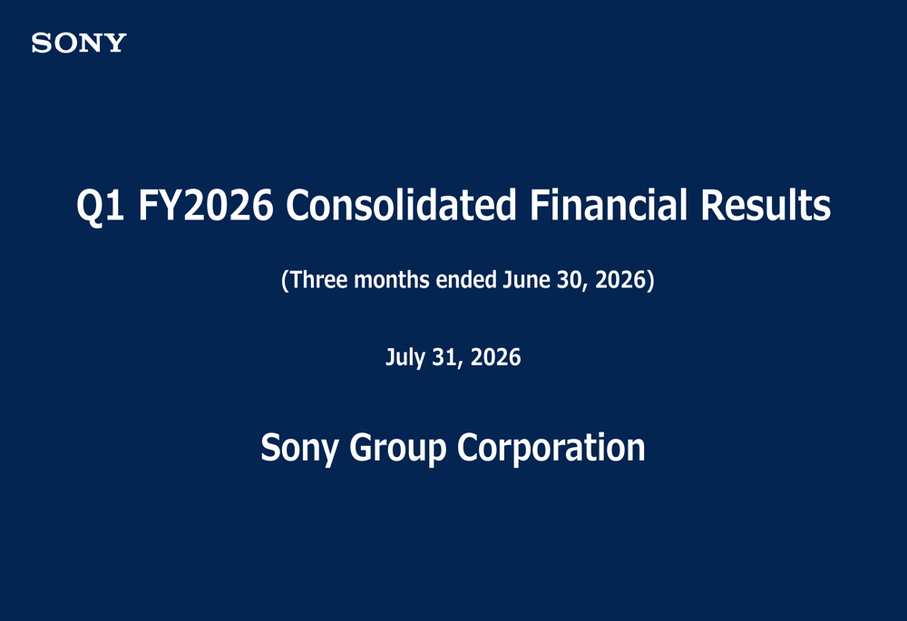 Sony Q1 FY2026 slides