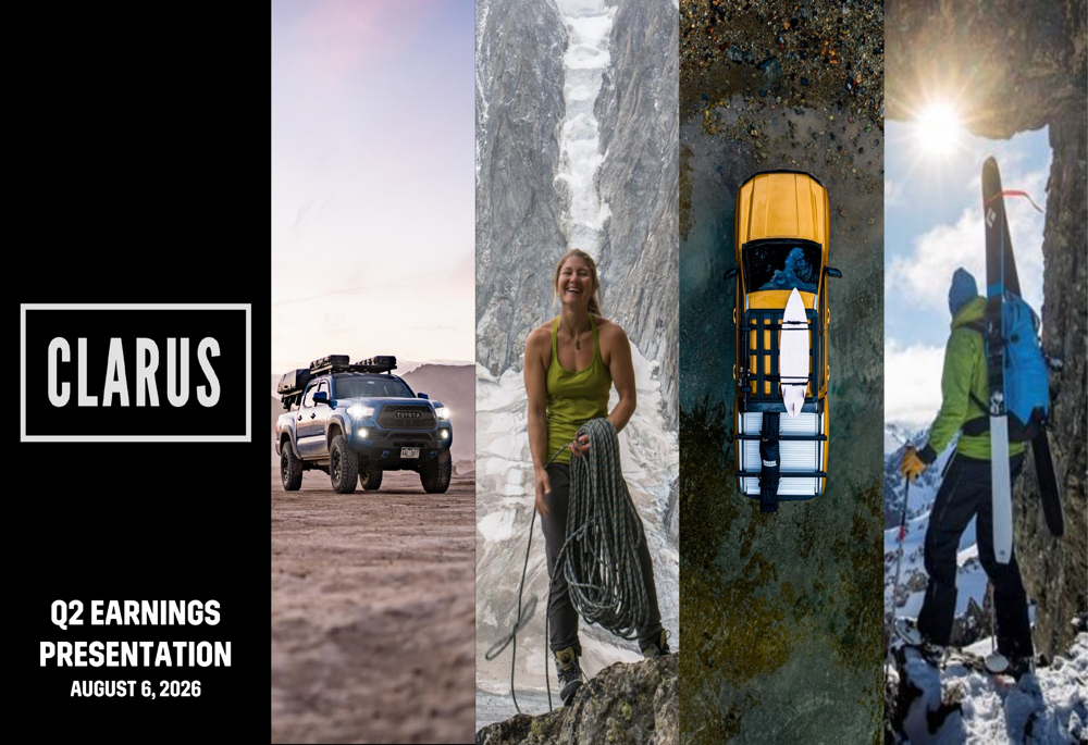 Clarus Q2 2026 slides