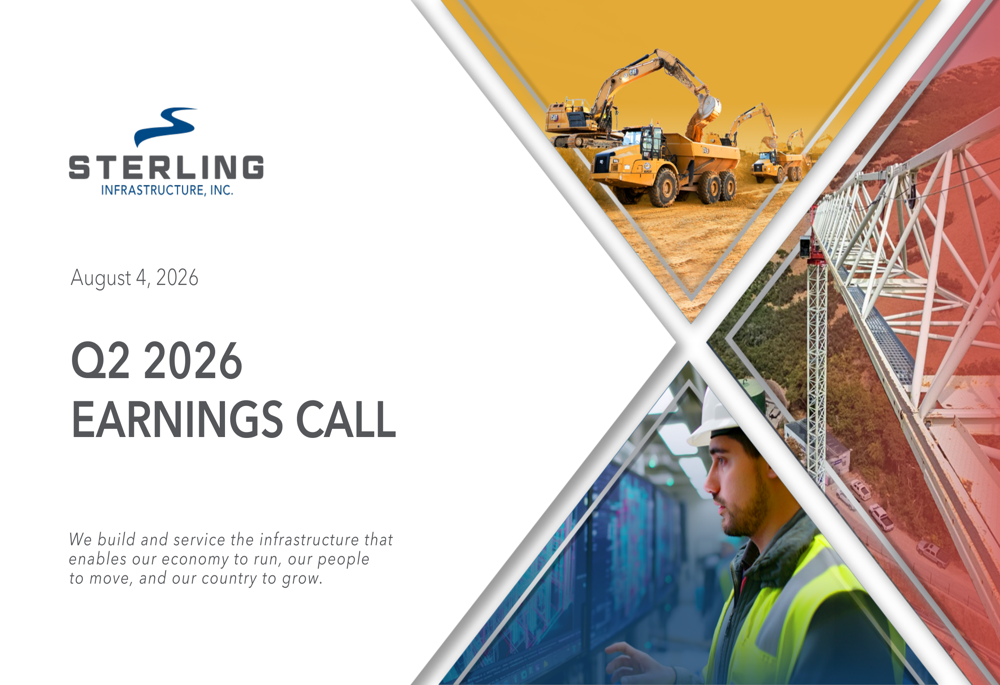 Sterling Infrastructure Q2 2026 slides