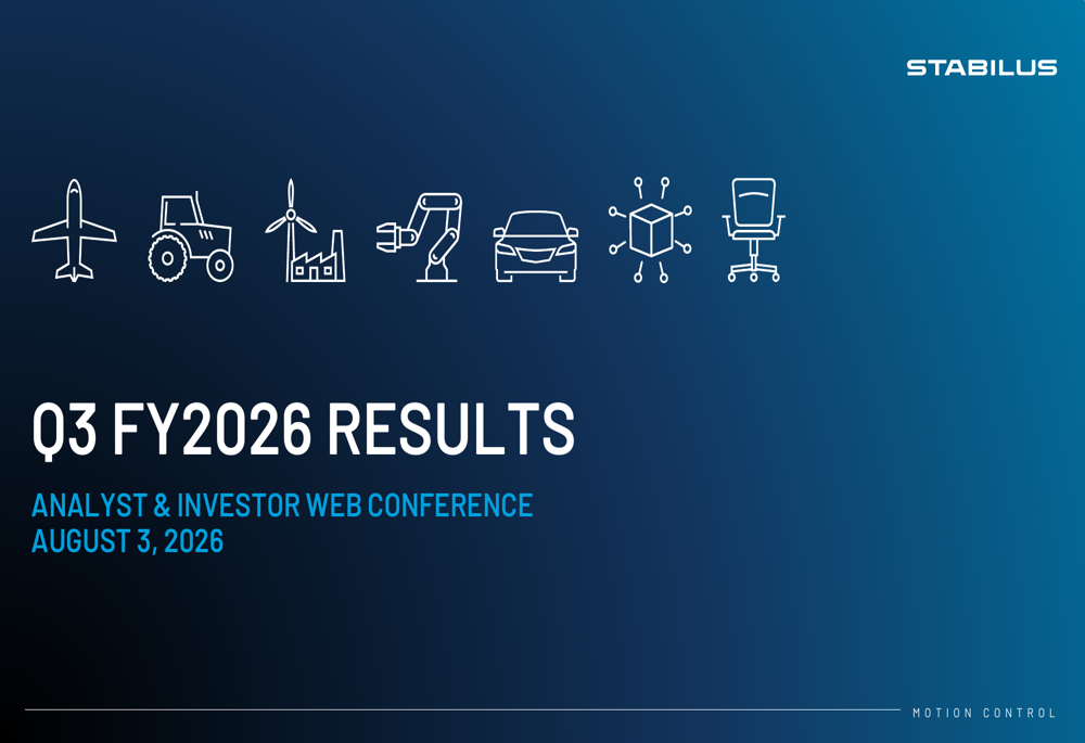 Stabilus Q3 FY26 slides