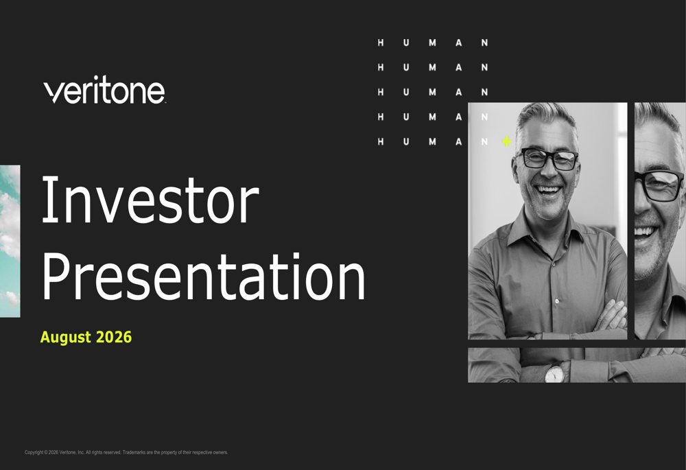 Veritone Q2 2026 presentation