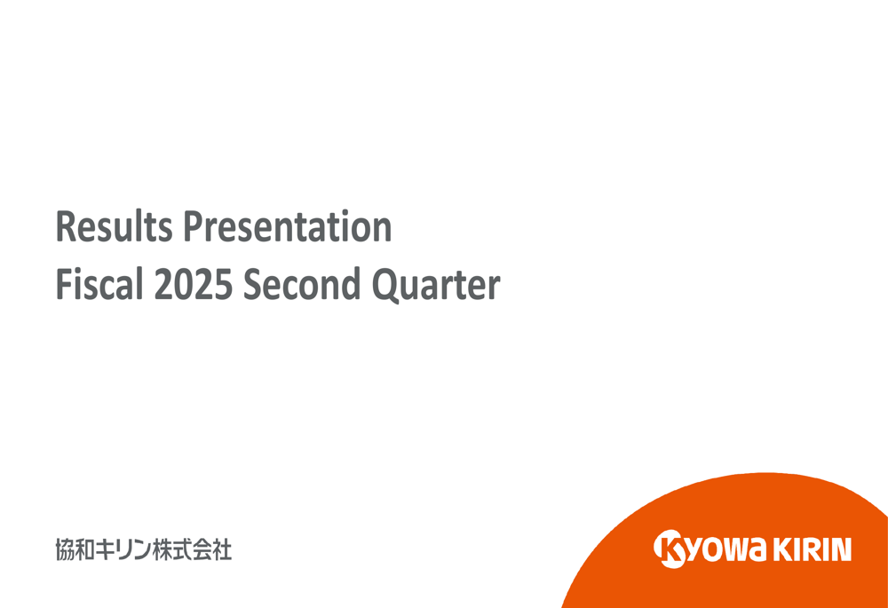 Kyowa Kirin Q2 2025 slides