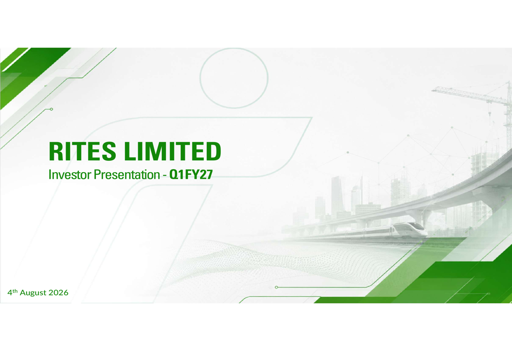 RITES Q1 FY27 slides