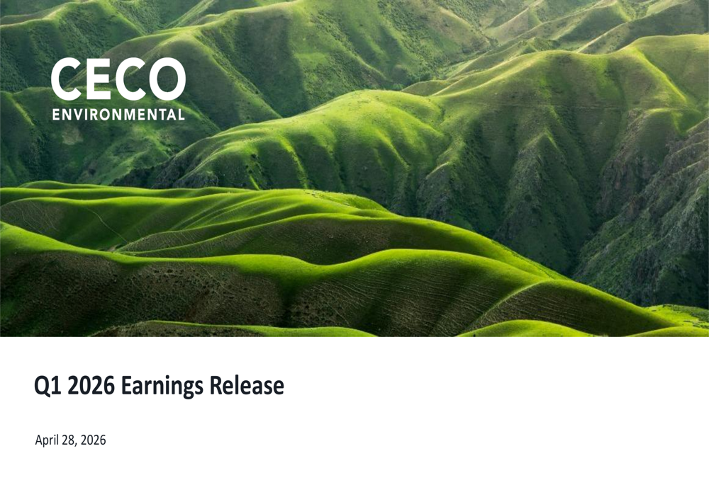 CECO Environmental Q1 2026 slides