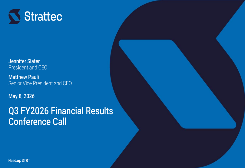 Strattec Q3 FY2026 slides