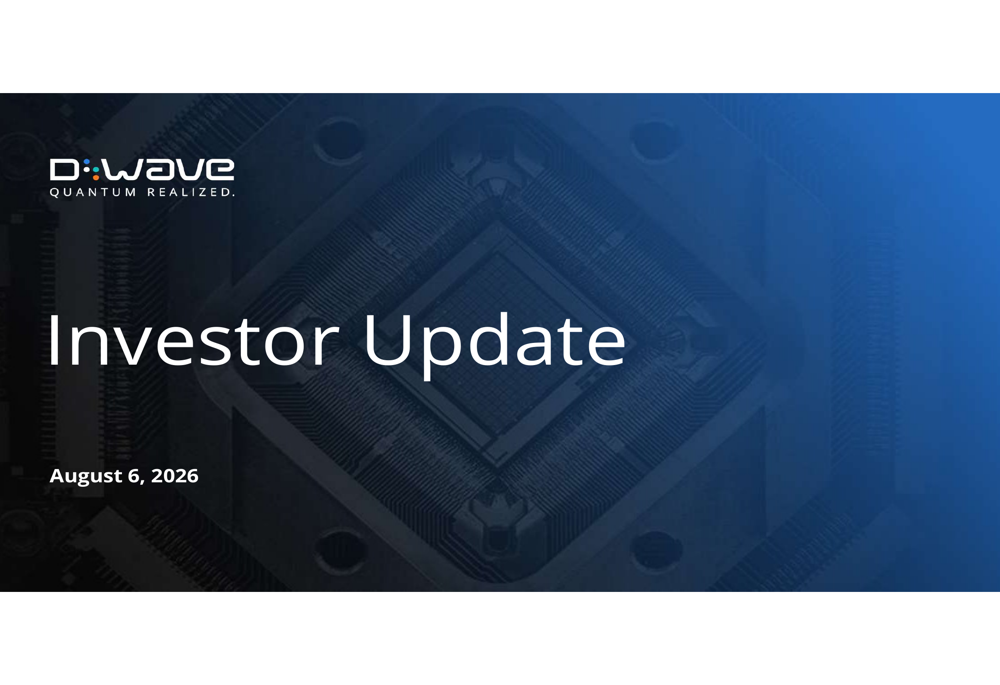 D-Wave Q2 2026 slides
