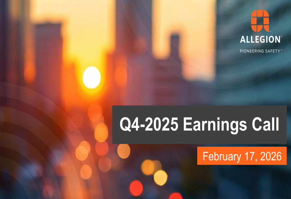 Allegion Q4 2025 slides