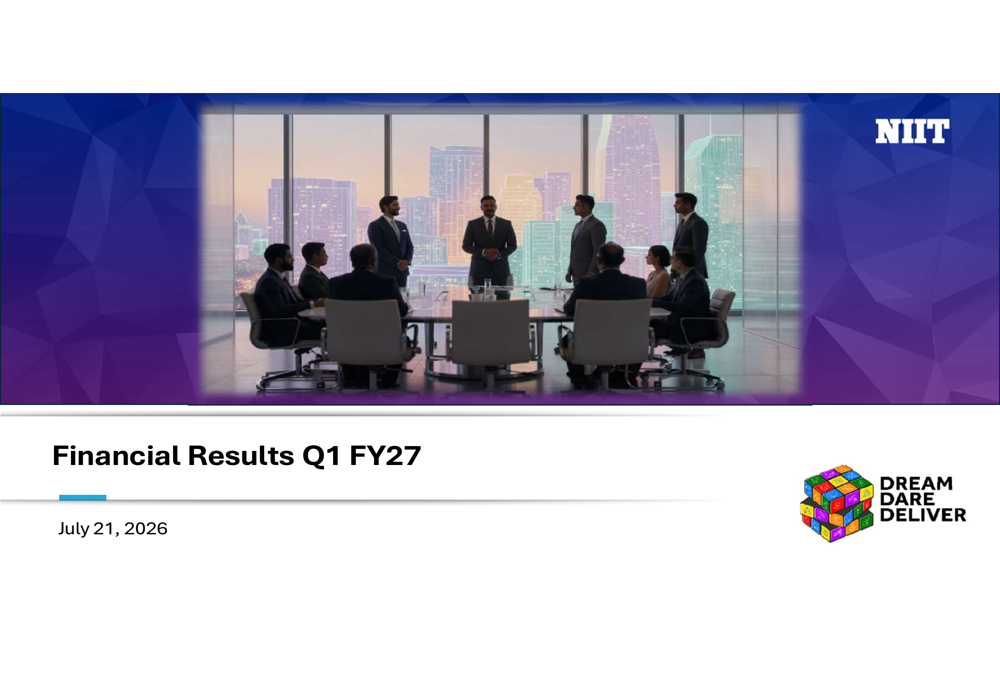 NIIT Q1 FY27 slides