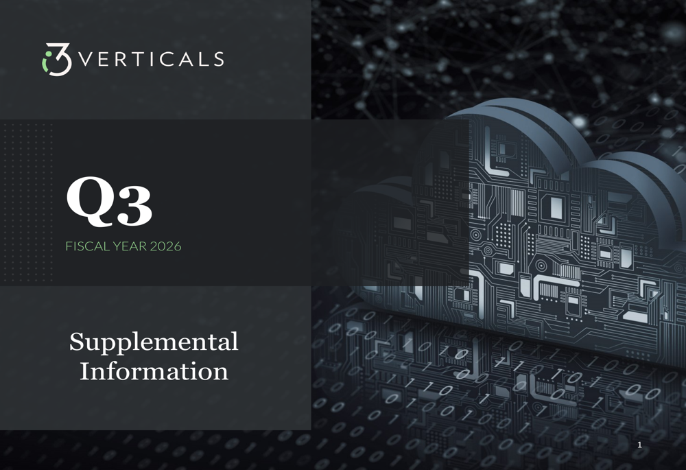 i3 Verticals Q3 FY2026 slides