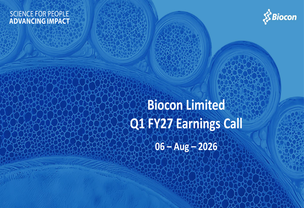 Biocon Q1 FY27 slides