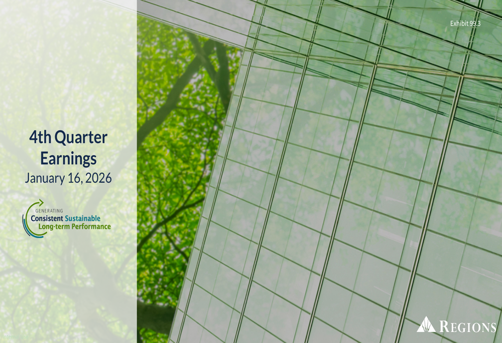 Regions Financial Q4 2025 slides