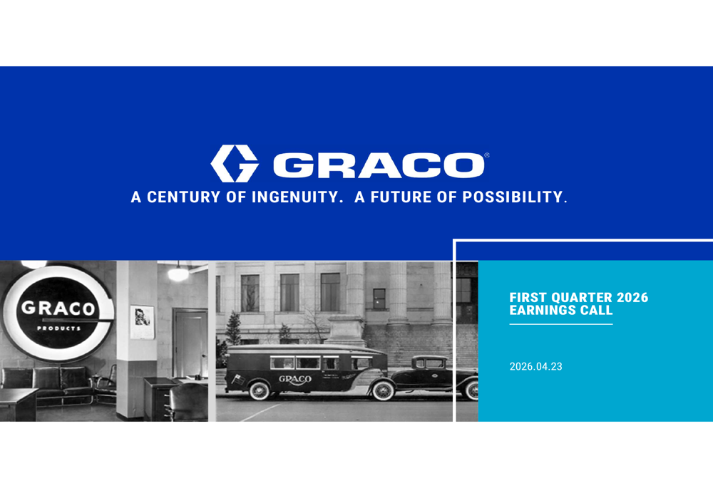 Graco Q1 2026 slides