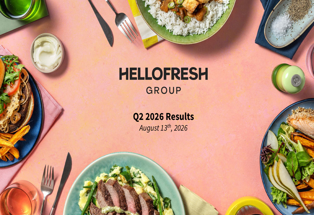 HelloFresh Q2 2026 slides