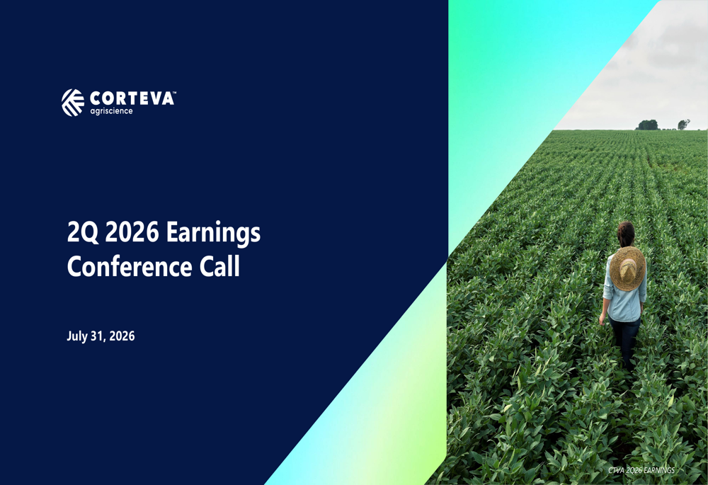 Corteva Q2 2026 slides