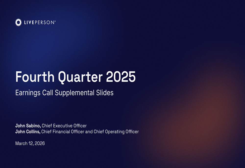 LivePerson Q4 2025 slides