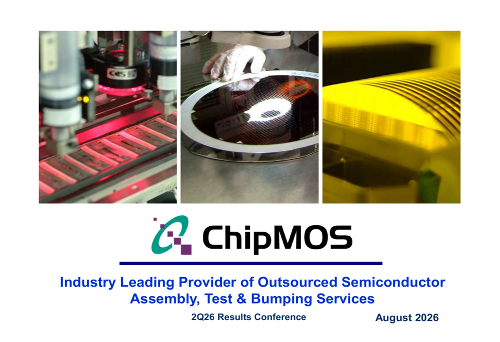 ChipMOS Q2 2026 slides