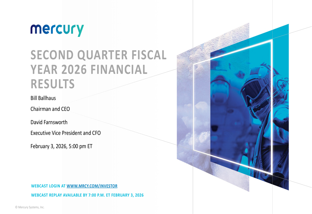 Mercury Systems Q2 2026 slides