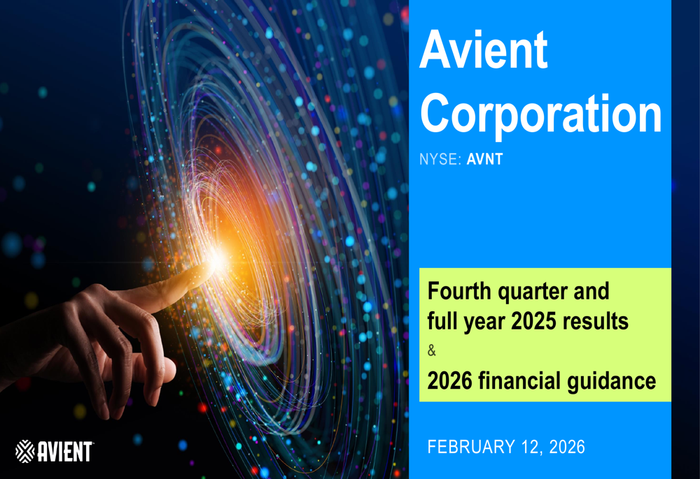 Avient Q4 2025 slides