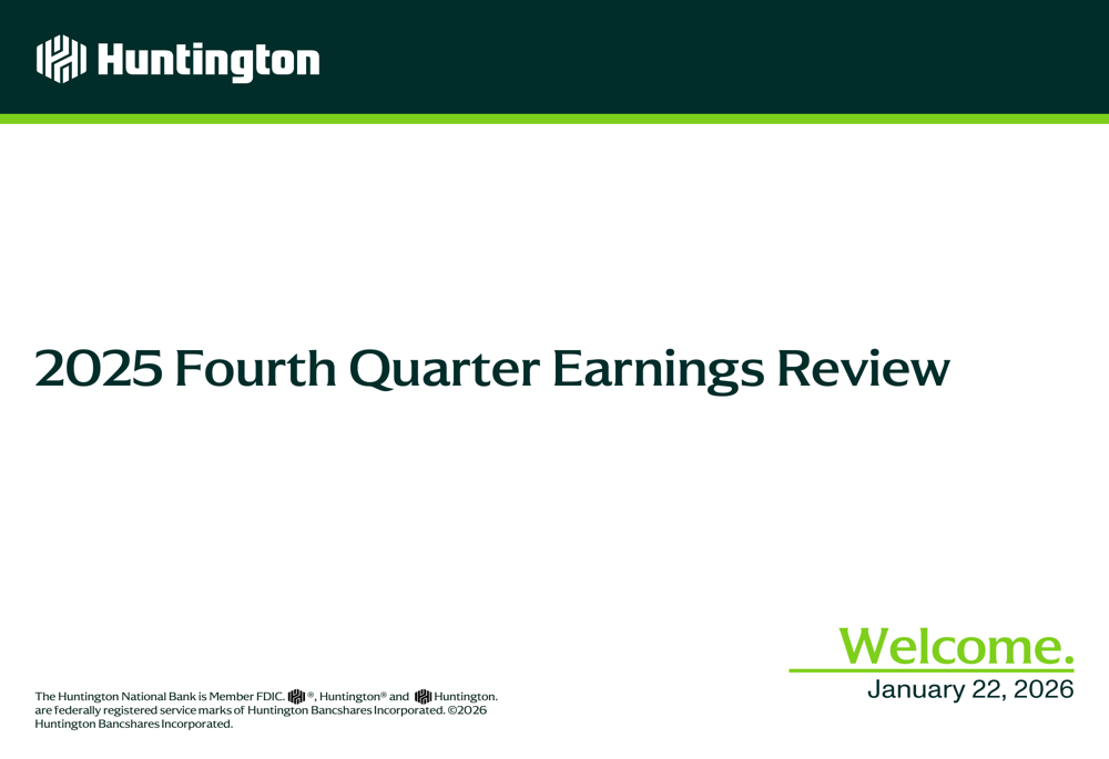 Huntington Q4 2025 presentation highlights loan growth, partnerships amid revenue miss