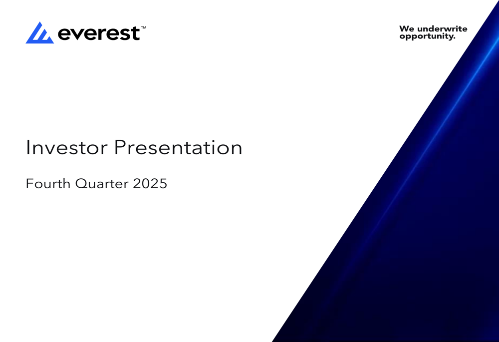 Everest Q4 2025 slides