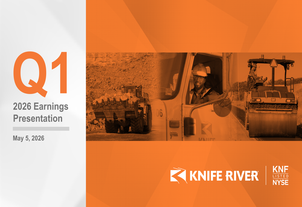 Knife River Q1 2026 presentation shows volume surge, margin gains