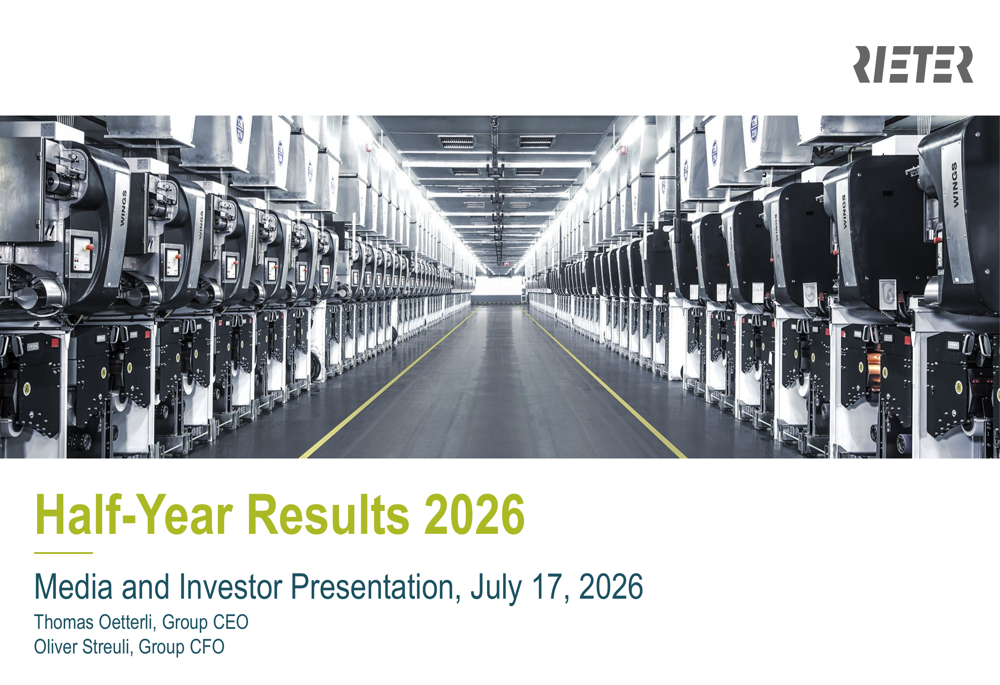 Rieter H1 2026 slides