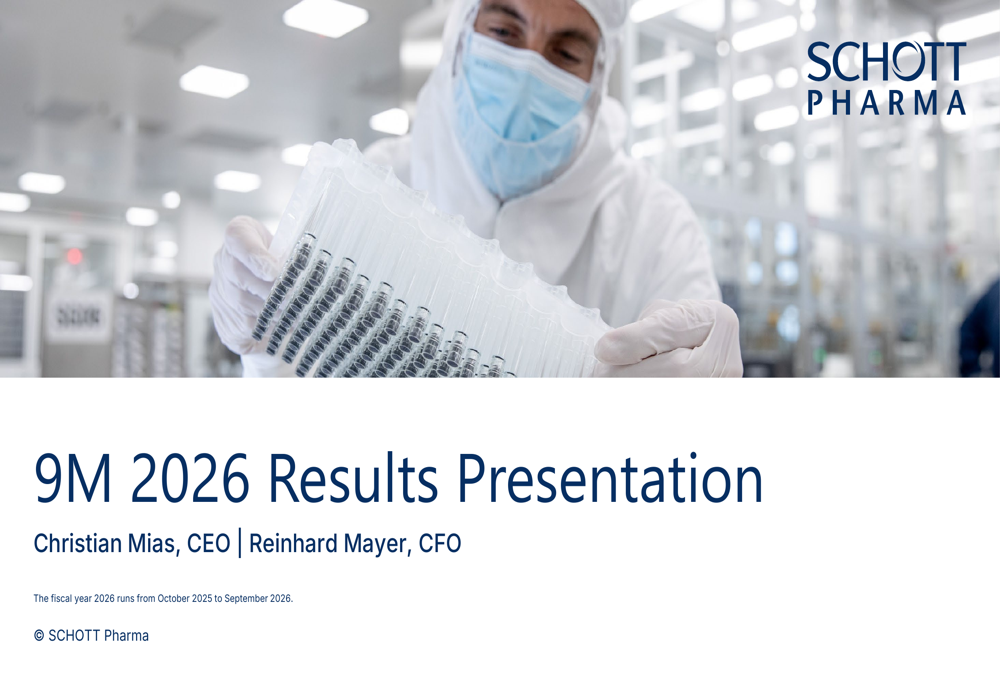 SCHOTT Pharma Q3 2026 slides