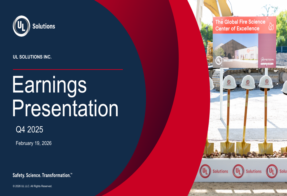 UL Solutions Q4 2025 slides