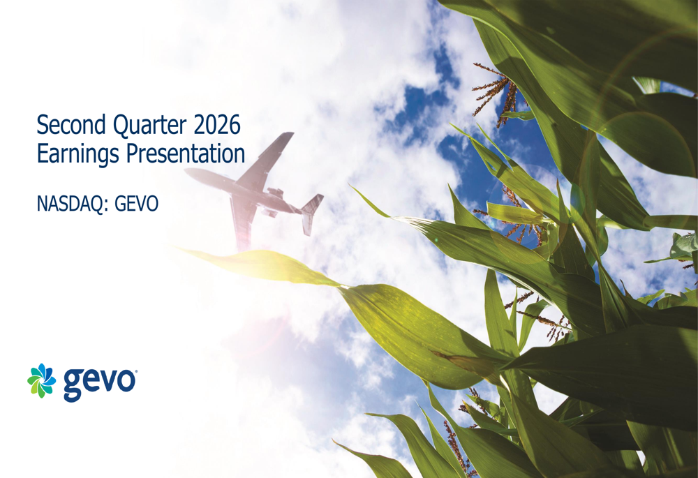 Gevo Q2 2026 slides