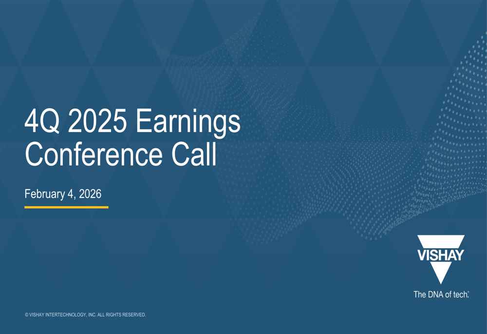 Vishay Q4 2025 slides