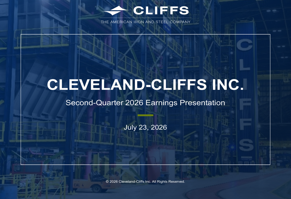 Cleveland-Cliffs Q2 2026 slides