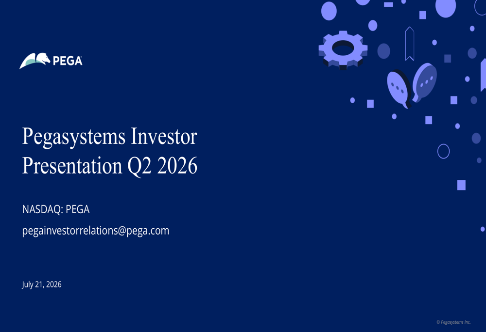 Pega Q2 2026 presentation shows 22% cloud growth, shares sink 19%