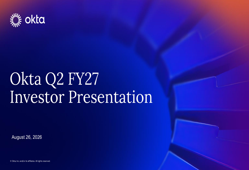 Okta Q2 FY27 slides