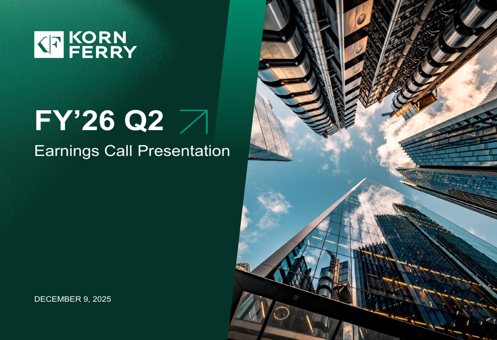 Korn Ferry Q2 FY'26 slides