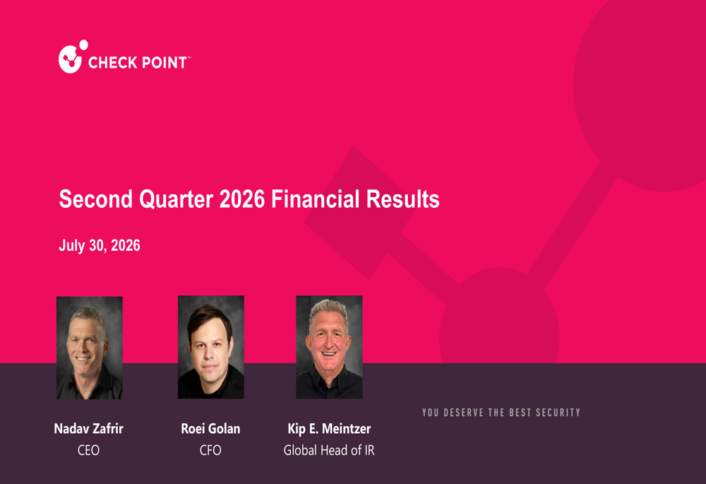 Check Point Q2 2026 slides