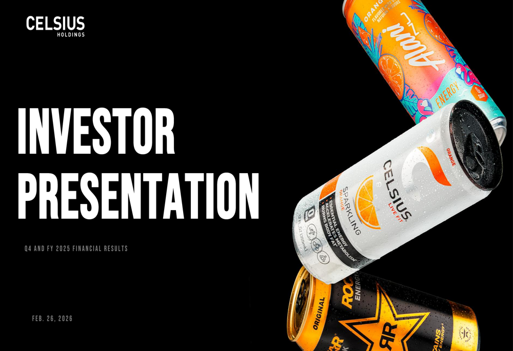 Celsius Q4 2025 slides