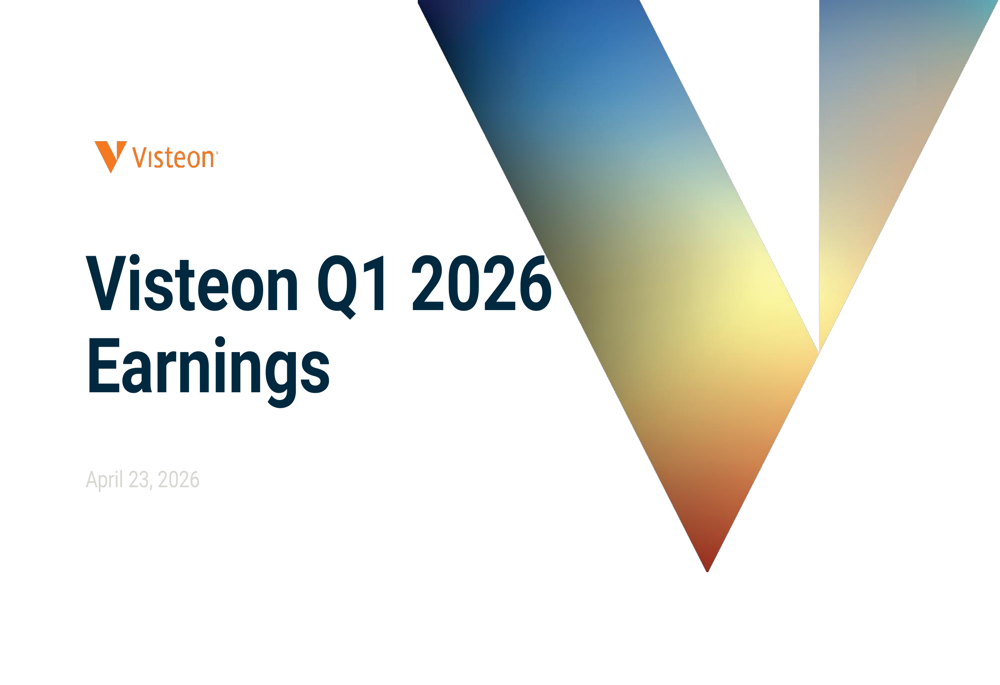 Visteon Q1 2026 slides
